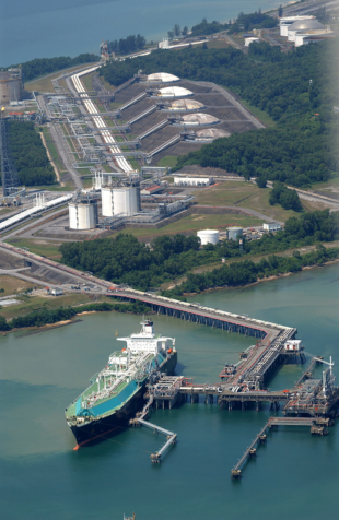 The Petronas LNG Complex in Bintulu, Sarawak state, is one of the largest LNG production facilities based in a single location, providing Japan with a secure supply of liquefied natural gas. | PETRONAS