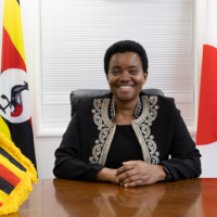 For Ugandan envoy, flowers and traditional culture
