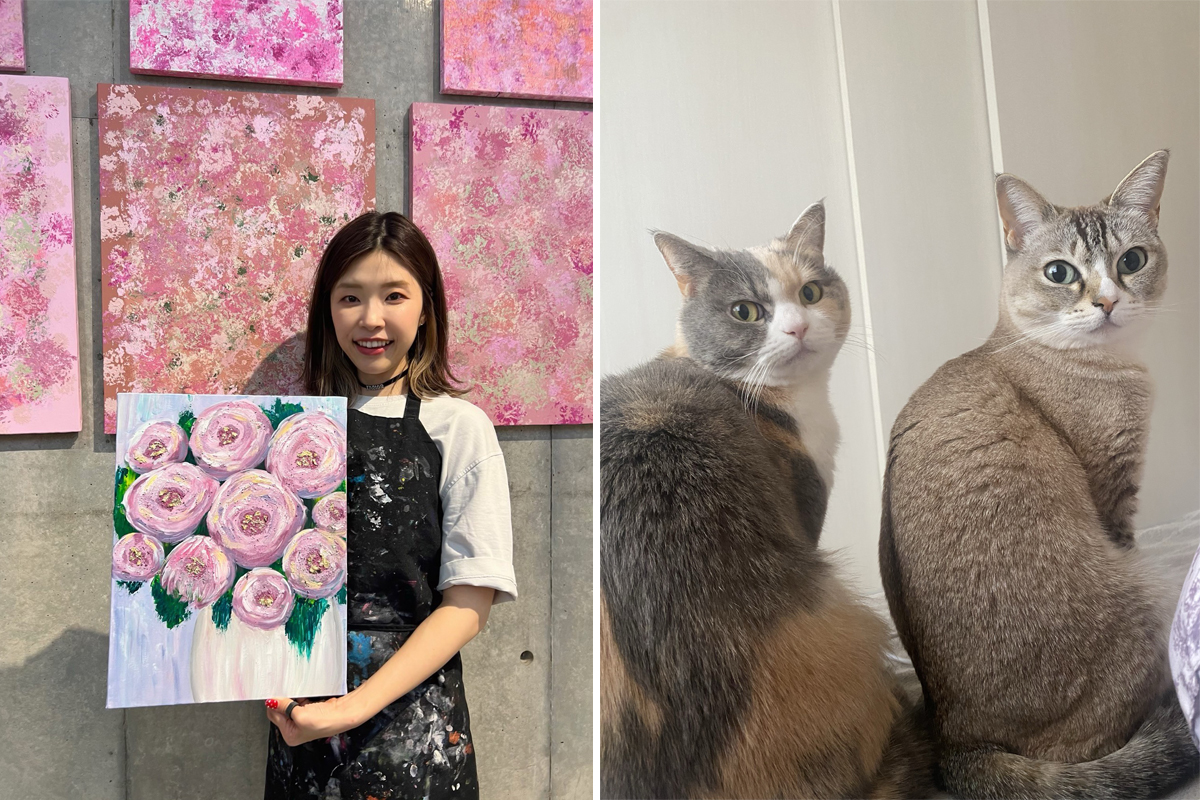 As an art lover, I enjoy visiting museums as well as painting. I am always looking for the next subject to paint. My two cats, Evie and Jena, give me support and comfort when I'm working from home. | NAM HYUNYEONG