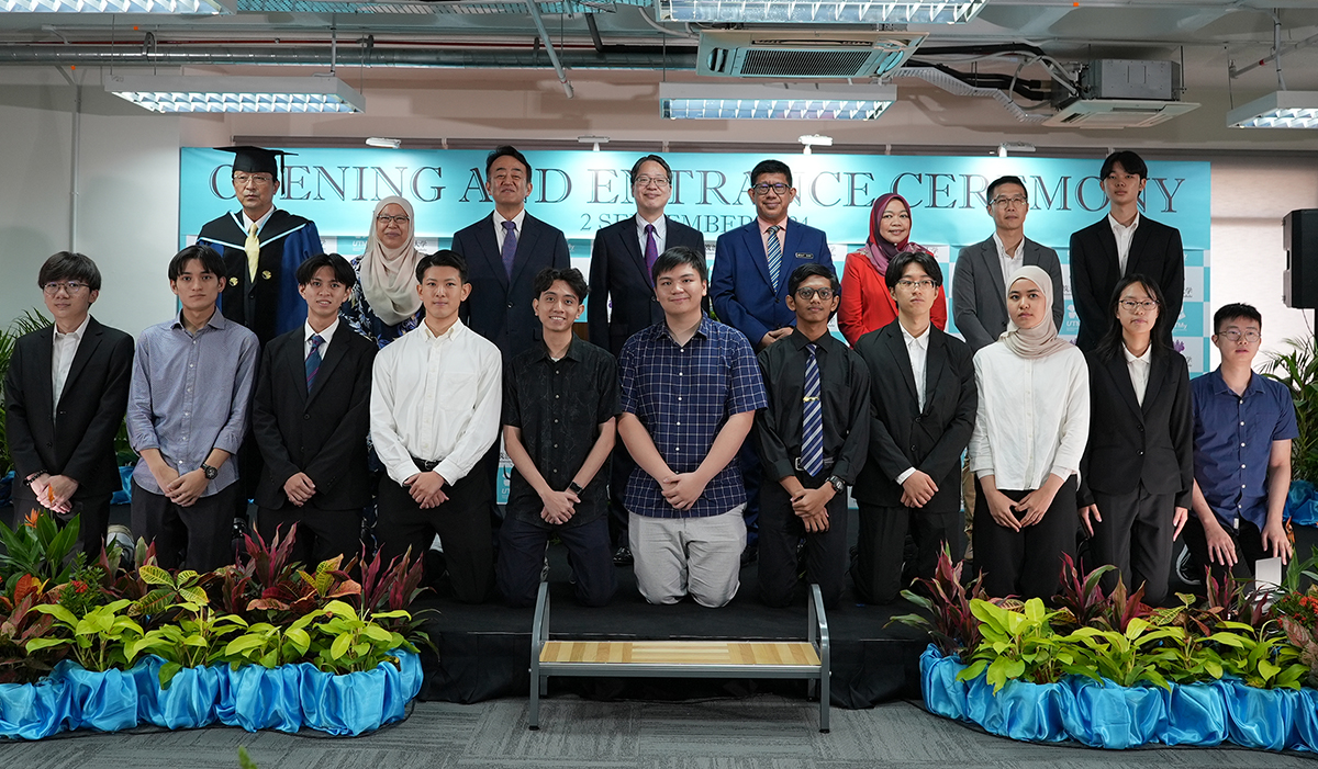Students take part in an entrance ceremony at the University of Tsukuba, Malaysia in Kuala Lumpur in September 2024. | UTMY