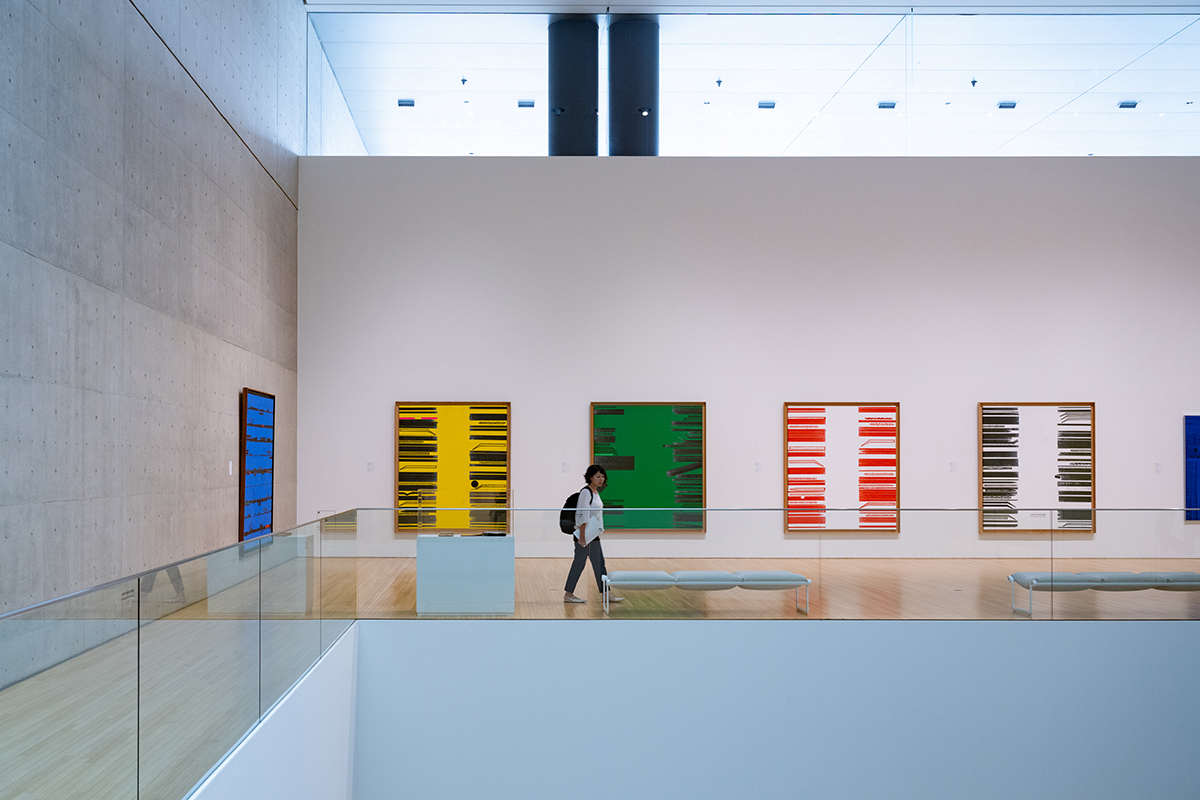 A modern art museum that combines a novel take on architecture